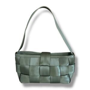 Harveys Original Seatbelt Bag Army Green Shoulder Tote Purse USA